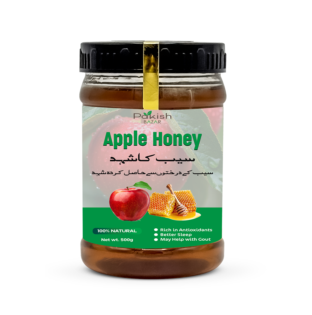 Pakish Bazar Apple Honey - 500 Gram - 100% Premium Quality