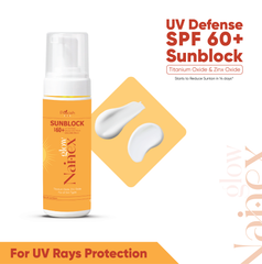 Nainex Glow UV Defense Sunblock|SPF 60+ Skin Care Magic