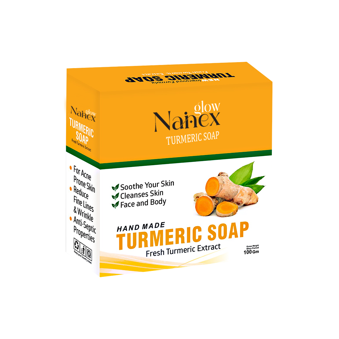 Pakish Bazar NainaX Turmeric Soap – 100g | Handmade Haldi Soap