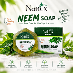 Pakish Bazar Nainex Glow Neem Soap – 100g | Handmade Neem Soap